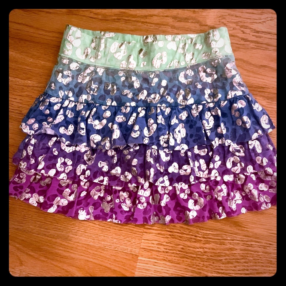 NWOT Justice Multi Color w/ Silver Cheetah Print